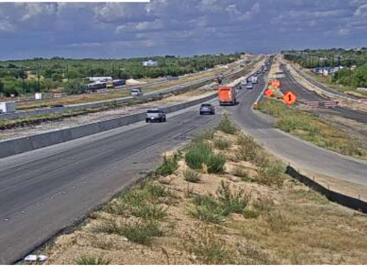 A view of Interstate 10 near San Antonio at 4:30 on Monday, Aug. 8