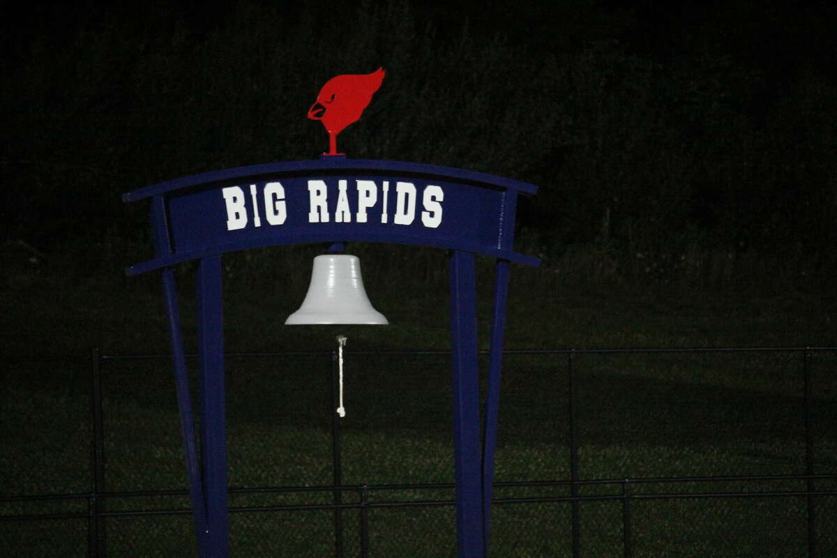 The victory bell now stands at Cardinal Stadium.