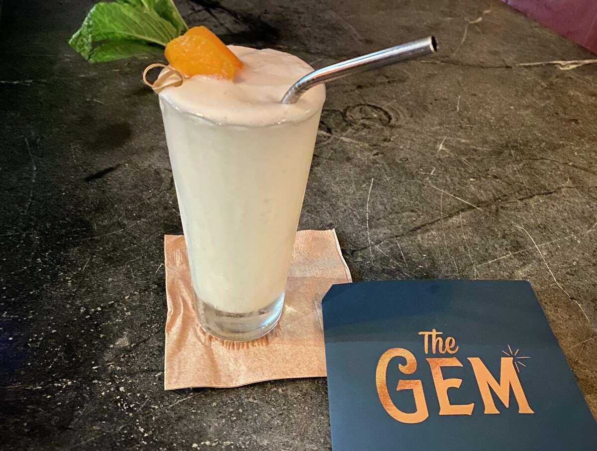 The Gem's Ramos Gin Fizz is a frothy, fresh take on a classic gin fizz.