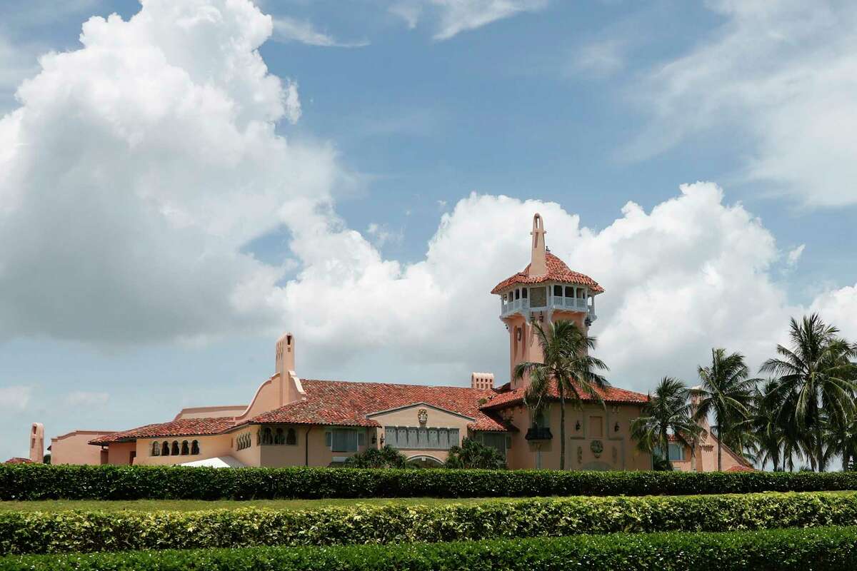 FILE - The Mar-a-Lago estate on July 10, 2019, in Palm Beach, Fla. Former President Donald Trump says the FBI is conducting a search of his Mar-a-Lago estate. Spokespeople for the FBI and the Justice Department did not return messages seeking comment Monday, Aug. 8, 2022.