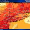 Heat index values for Tuesday, Aug. 9, 2022.