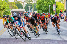 Professional cyclists compete during last year's final race at the Busey Bank Edwardsville Rotary Criterium Festival. This year's event is scheduled for Saturday, Aug. 20.