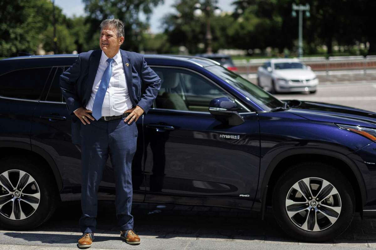 Senator Joe Manchin, a Democrat from West Virginia, waits to leave the US Capitol building in Washington, D.C., US, on Sunday, Aug. 7, 2022. The Senate is voting on a lengthy series of amendments to the Democrats' $437 billion climate, health and tax package leading up to expected passage of the legislation as soon as this afternoon. Photographer: Ting Shen/Bloomberg