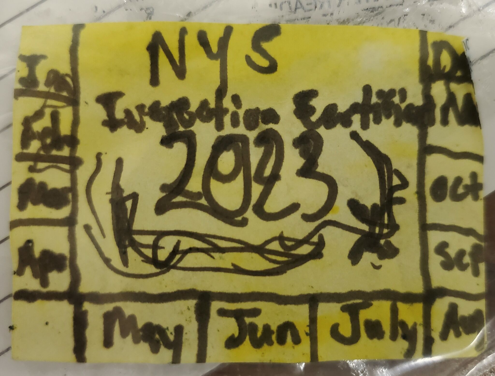 Crudely drawn inspection sticker prompts arrest of Johnstown man - Vimarsana News