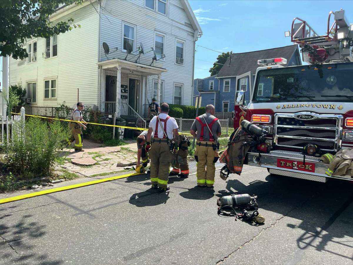 No structural damage could be seen to a home on Admiral Street after West Haven firefighters and police responded to a reported fire there on Tuesday morning, Aug. 9, 2022.