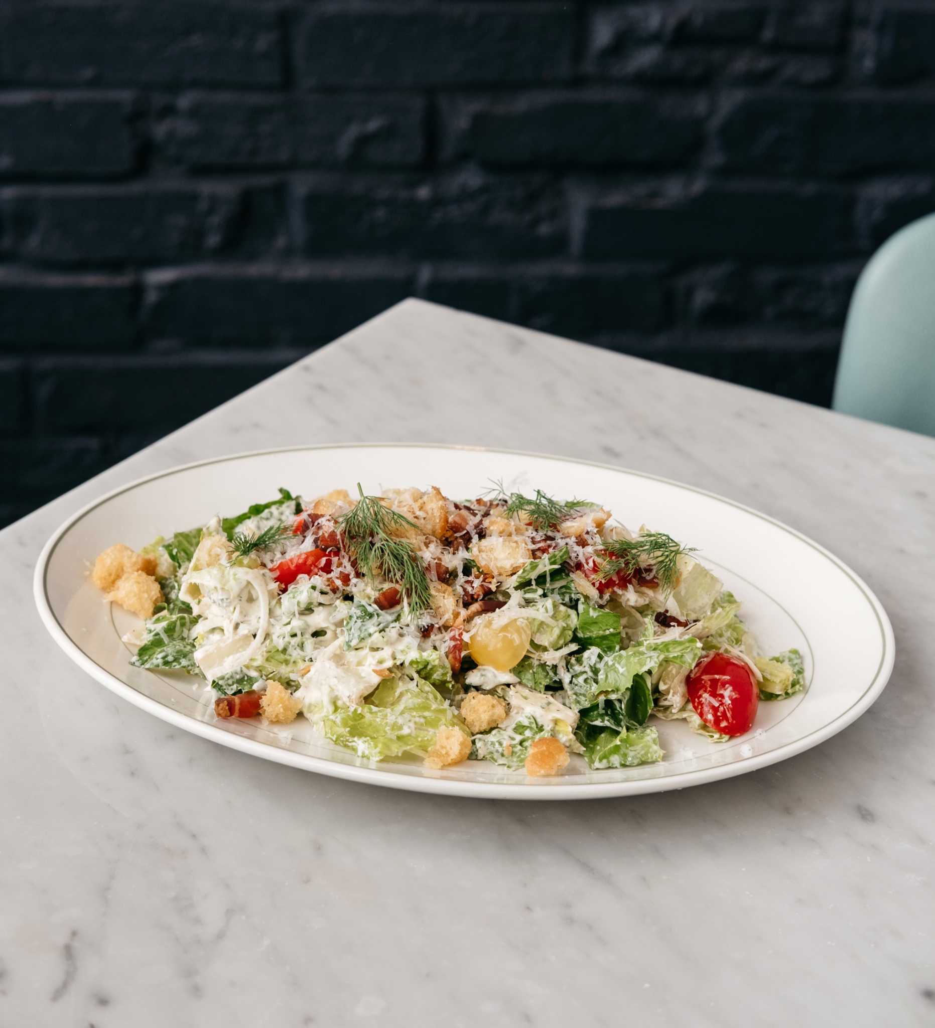 Little Gem Caesar Salad with Panko Breadcrumbs