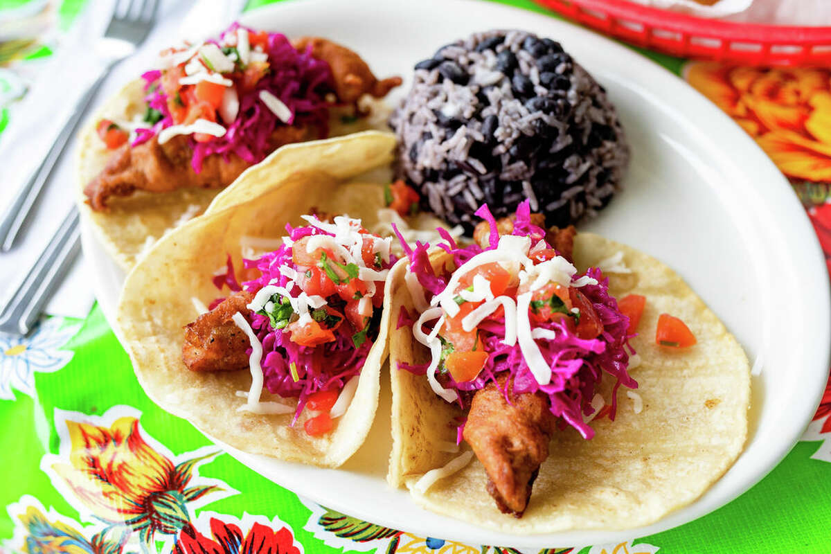 Baja tacos from Mandito’s, a new Tex-Mex restaurant from the owners of Armandos in River Oaks, opening in early 2023 at 5101 Bellaire in Bellaire.