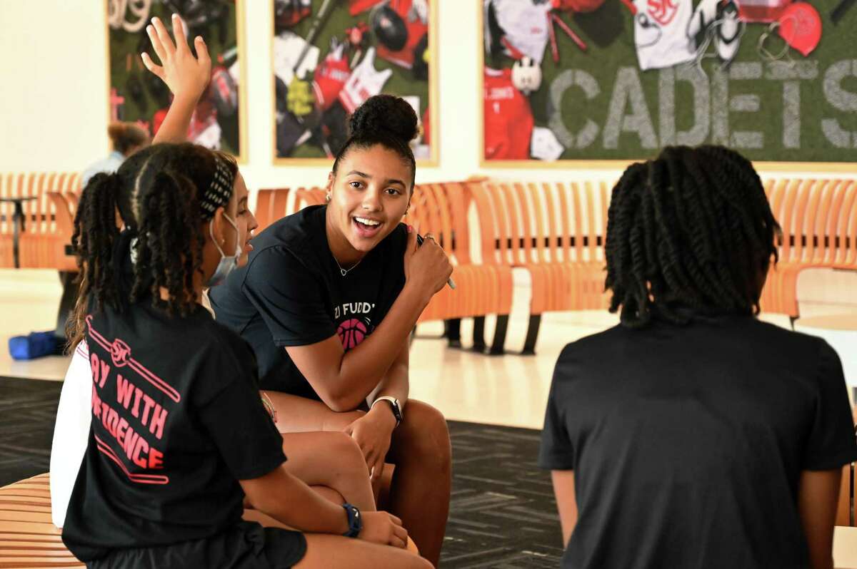 UConn women's basketball sophomore Azzi Fudd hosted her annual summer camp last weekend in Washington D.C. The camp's proceeds were donated to the Pat Summitt Foundation in honor of Fudd's great-grandmother.