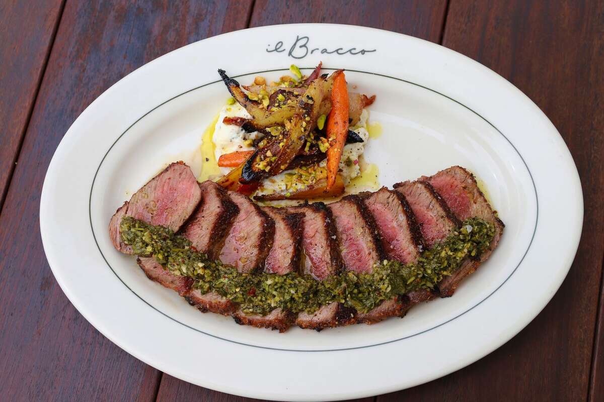 USDA Prime steaks are butchered in-house daily at Il Bracco.