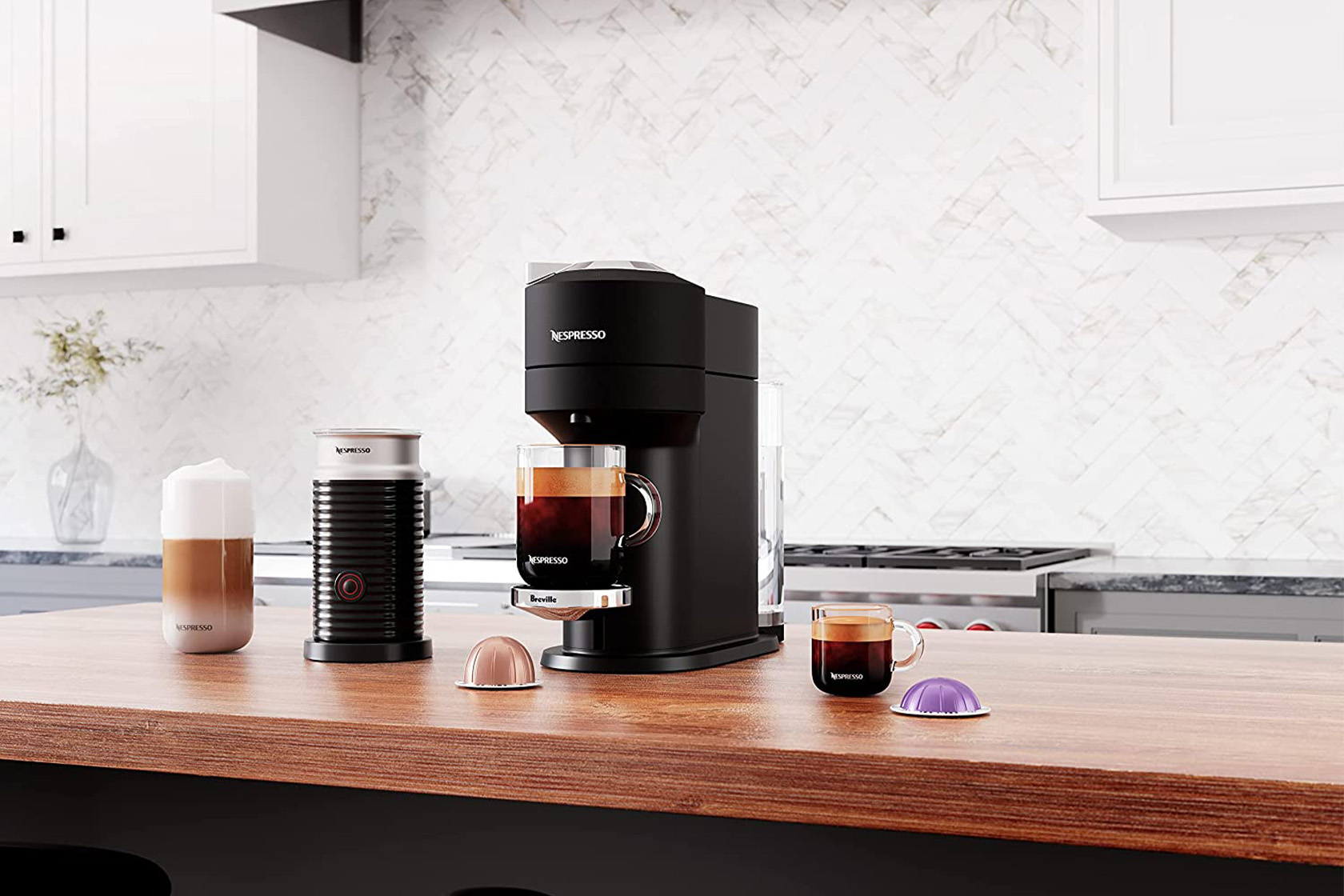 Brug for spørge Øde The Nespresso Pixie Espresso Machine comes with a milk frother and is over  $100 off