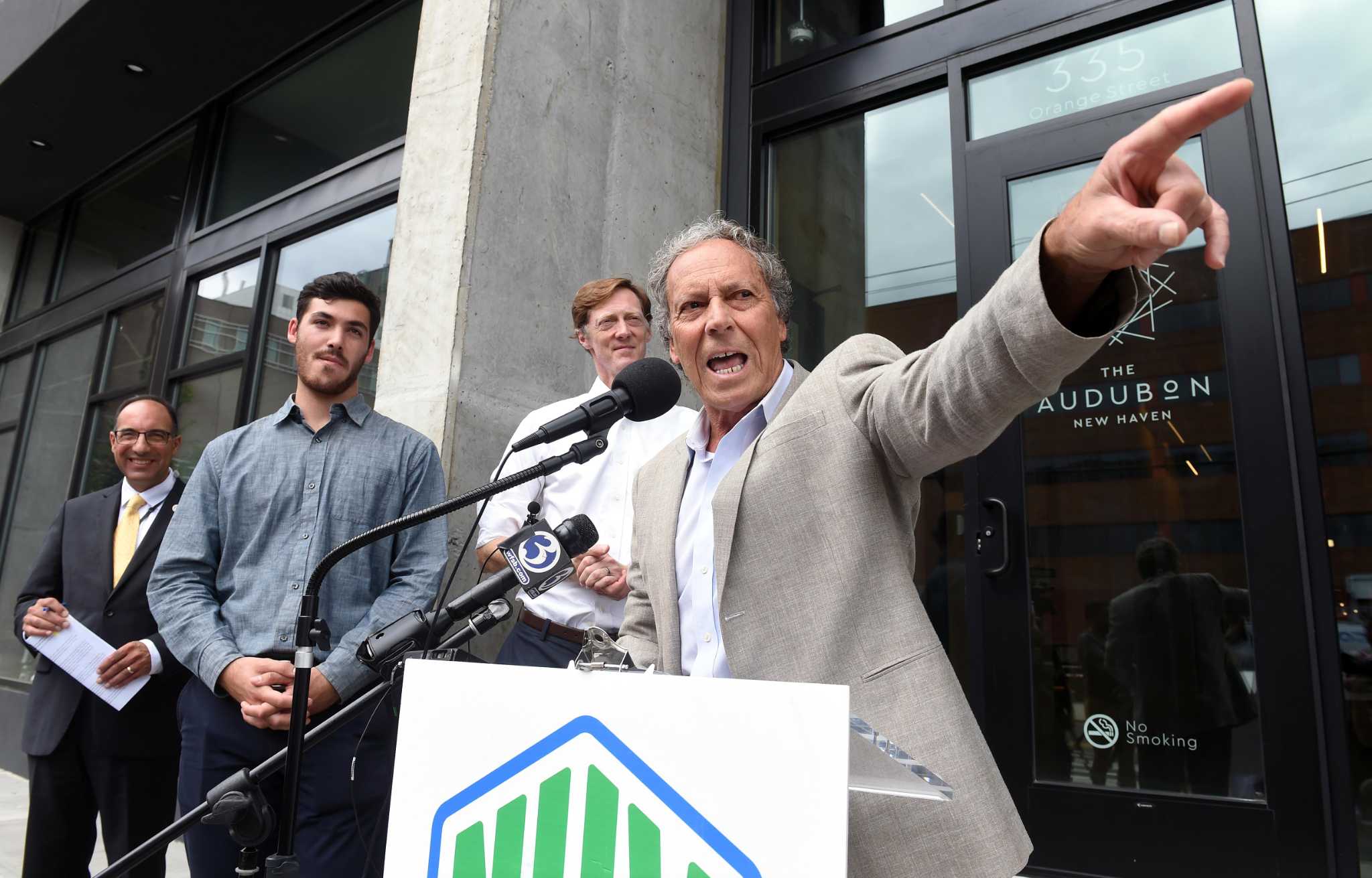 New Haven, Spinnaker dedicate 135 units at Audubon apartments; break ground for 66 more