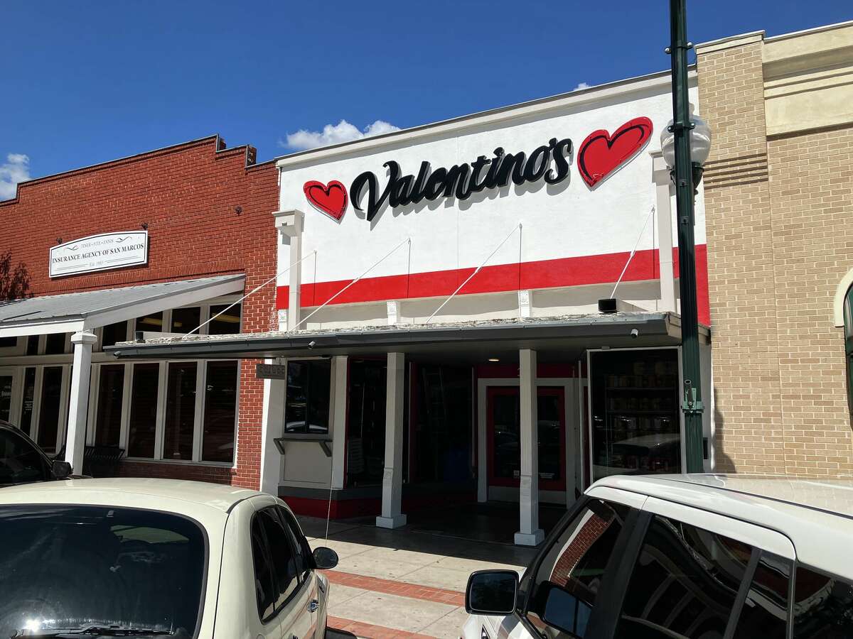 The front of Valentino's.