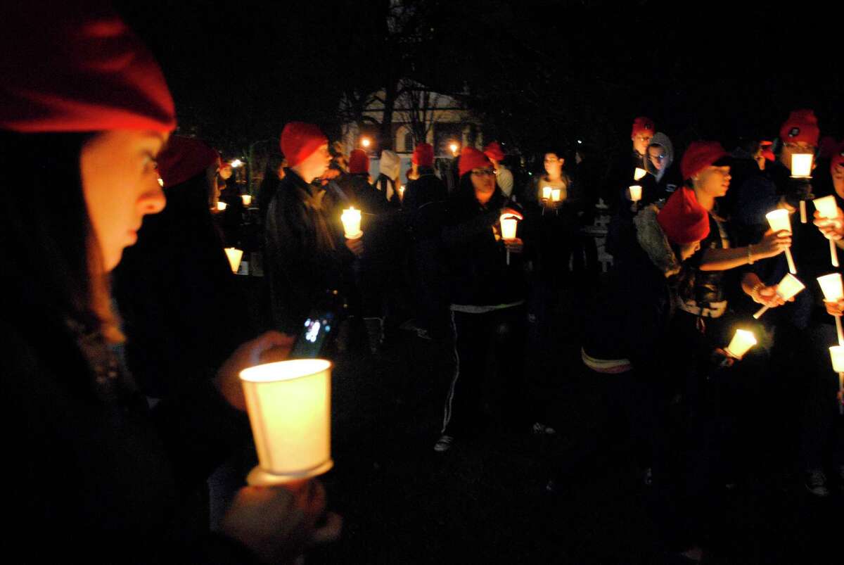 An observation commemorating World AIDS Day in 2011 in New Haven.