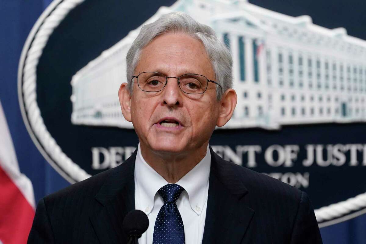 Attorney General Merrick Garland speaks at the Justice Department Thursday, Aug. 11, 2022, in Washington.