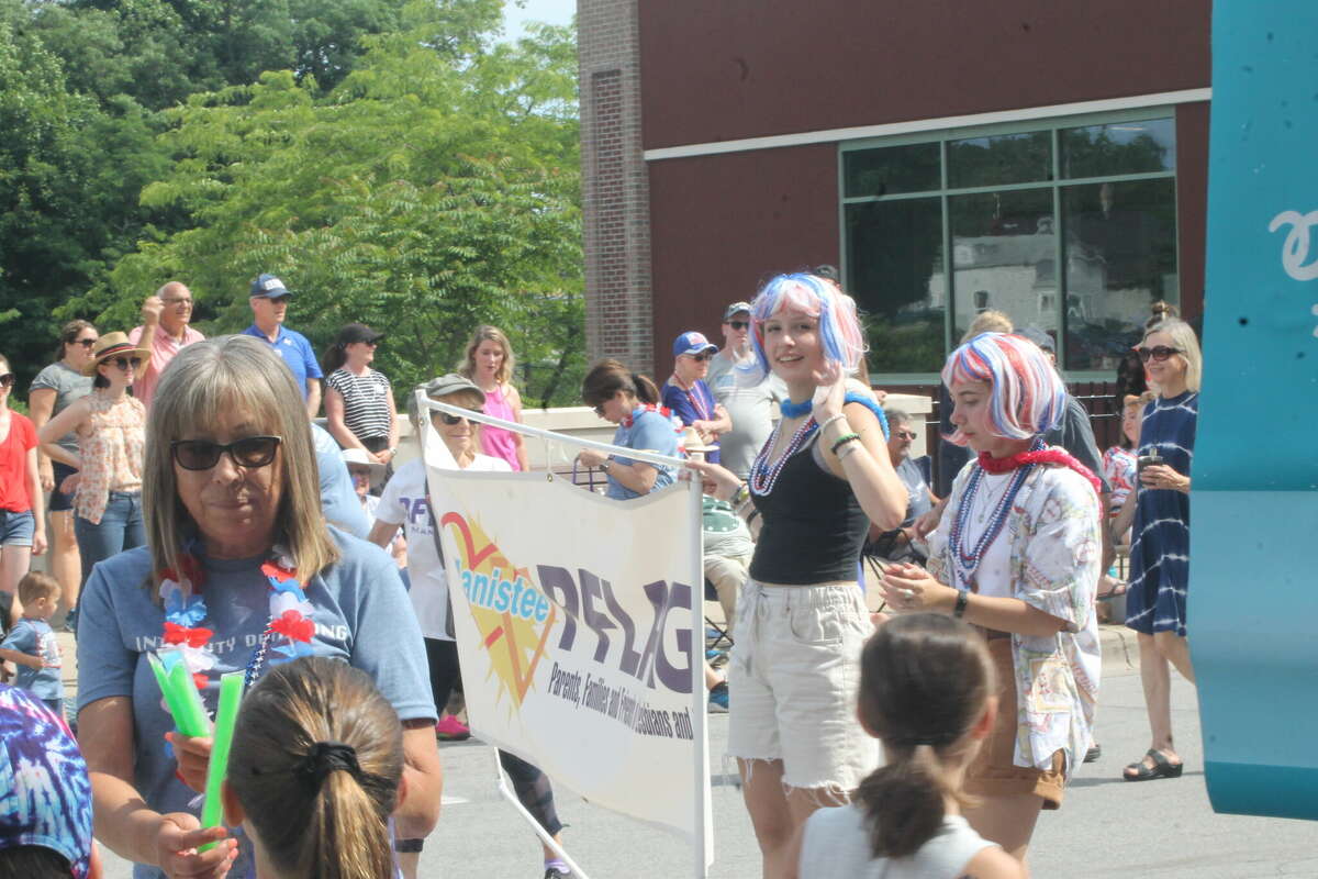 PFLAG Manistee was represented in the 2022 Independence Day parade during the Manistee National Forest Festival.
