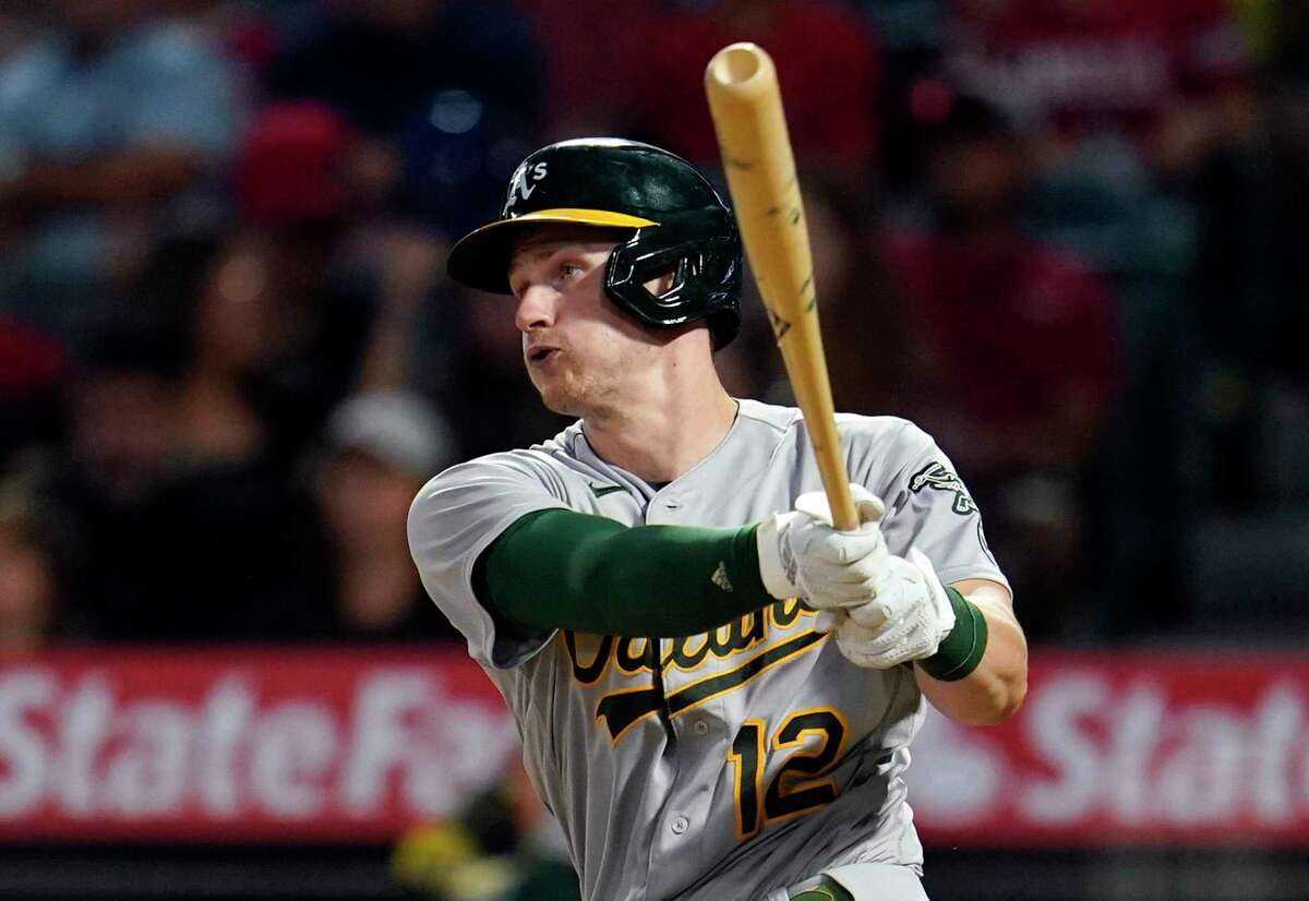 After hitting .193 in his first 50 games this season, A’s catcher Sean Murphy has hit .289 over the next 51.