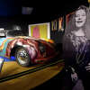 A detailed replica of Janis Joplin's famous car is a feature of her exhibit in the Music Hall of Fame at the Museum of the Gulf Coast in Port Arthur. Photo made Monday, August 8, 2022. Kim Brent/The Enterprise
