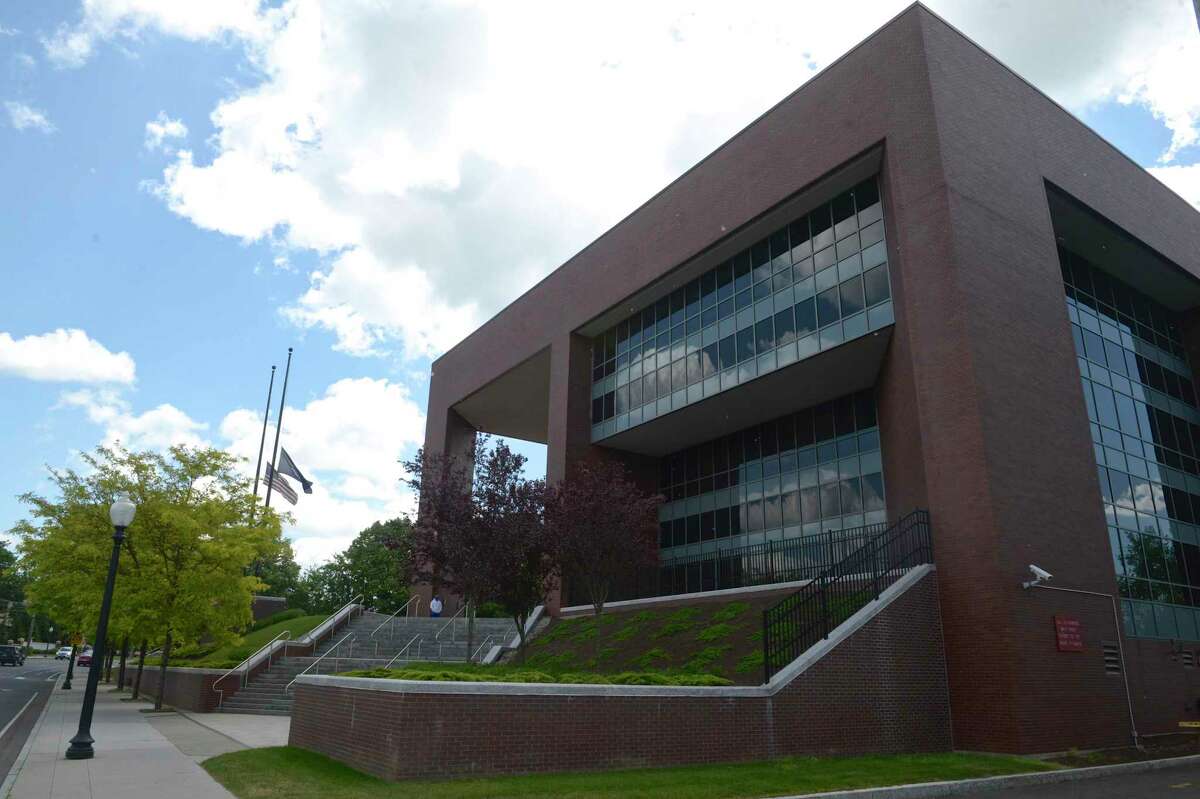 The state Superior Court building in Danbury, Conn. Catherine Koeppel, a 36-year-old state police sergeant charged with leaving the scene of a motor vehicle crash last month, is due to appear for her arraignment Friday.
