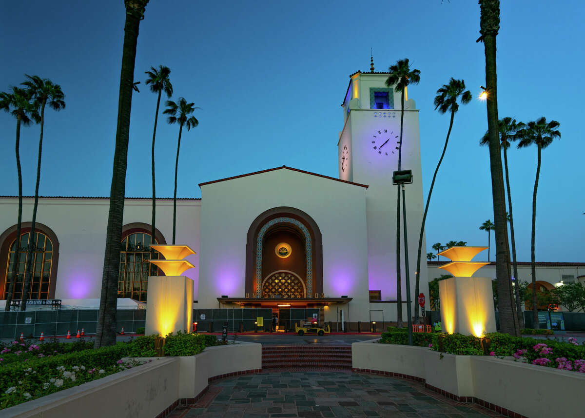 Union Station during the 93rd Annual Academy Awards in April 2021 in Los Angeles, California.