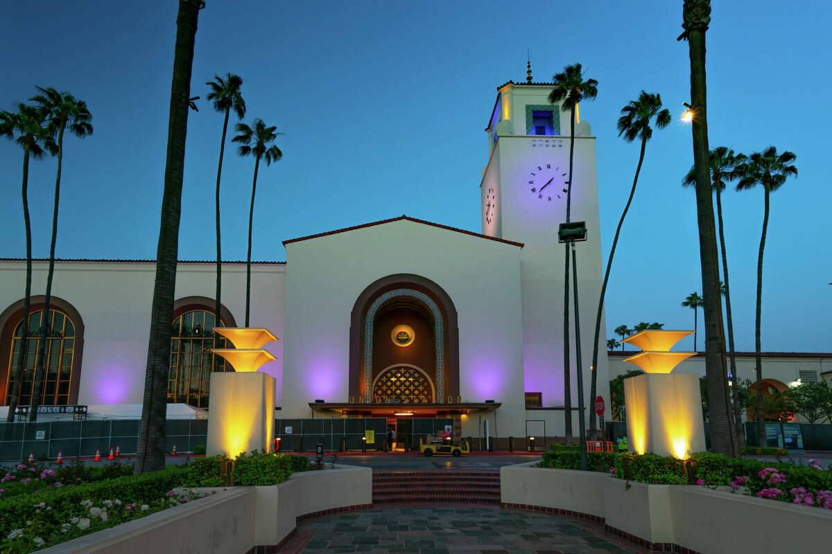 Union Station during the 93rd Annual Academy Awards in April 2021 in Los Angeles, California.