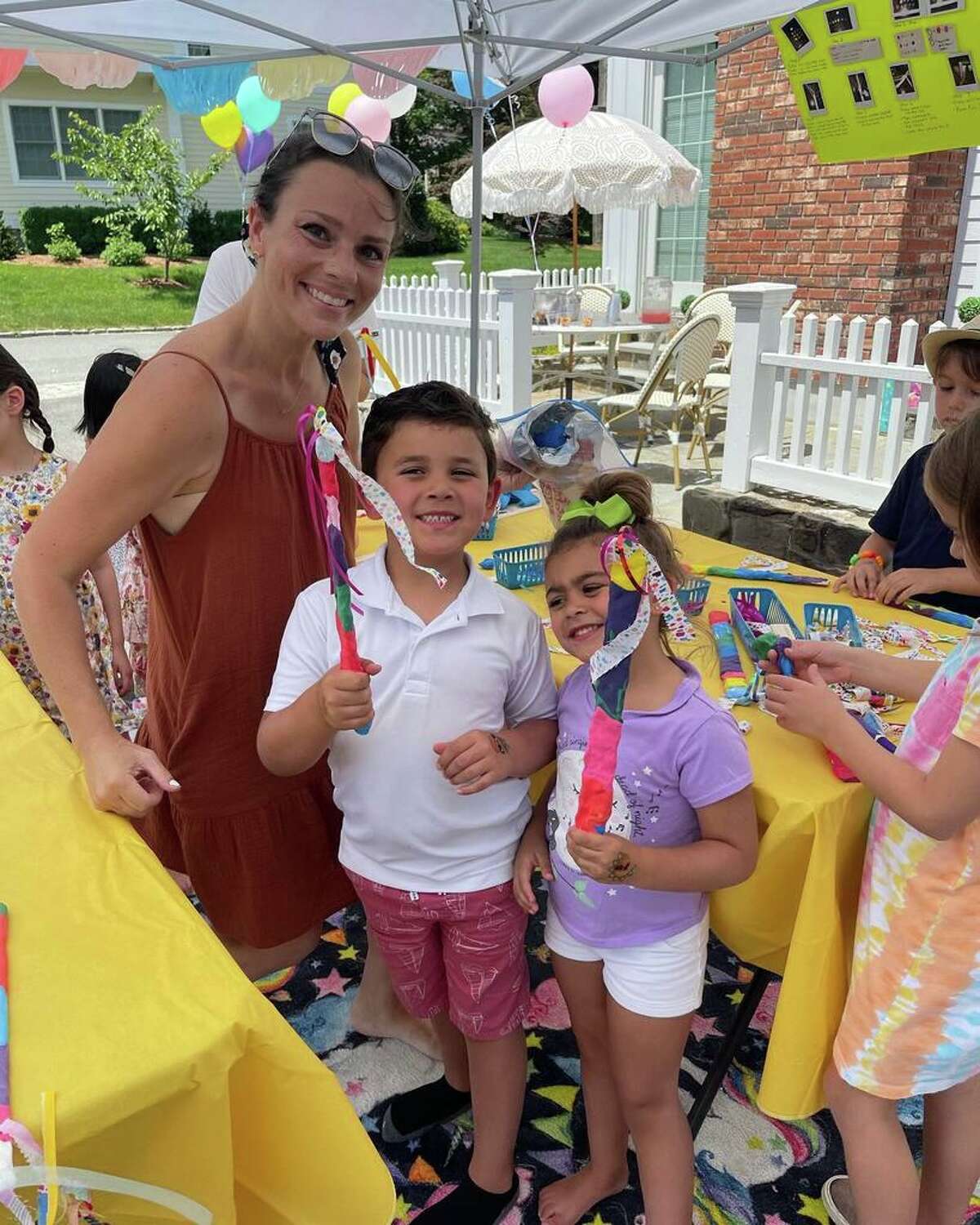As owner and coordinator of Silly Goose, Ridgefield resident Kate Haase-MacDonald (left) works to coordinate parties for local families that incorporate their children's favorite things into fun activities.