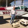 Former Reporter-Telegram Publisher Charlie Spence, a volunteer with Pilot N Paws 