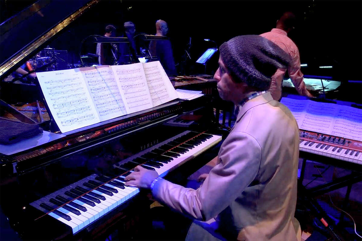 Pianist Edward Simon plays during SFJAZZ's online concert series, "Fridays at Five."