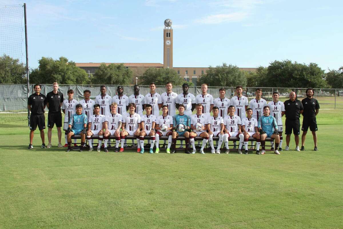 The 2022 TAMIU Men’s Soccer team pictured on August 12, 2022.