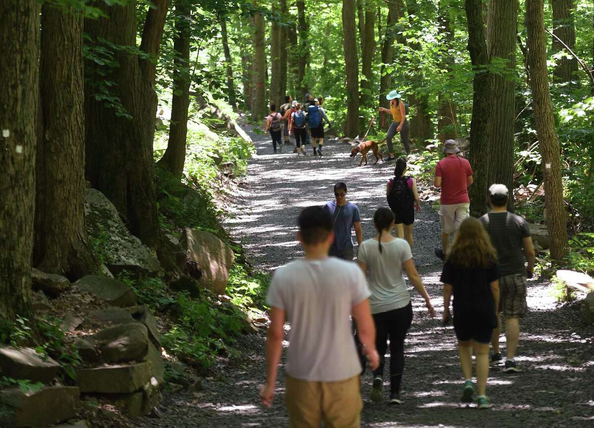 Sleeping Giant State Park was one of a series of state parks to close to new visitors Saturday, according to the state.