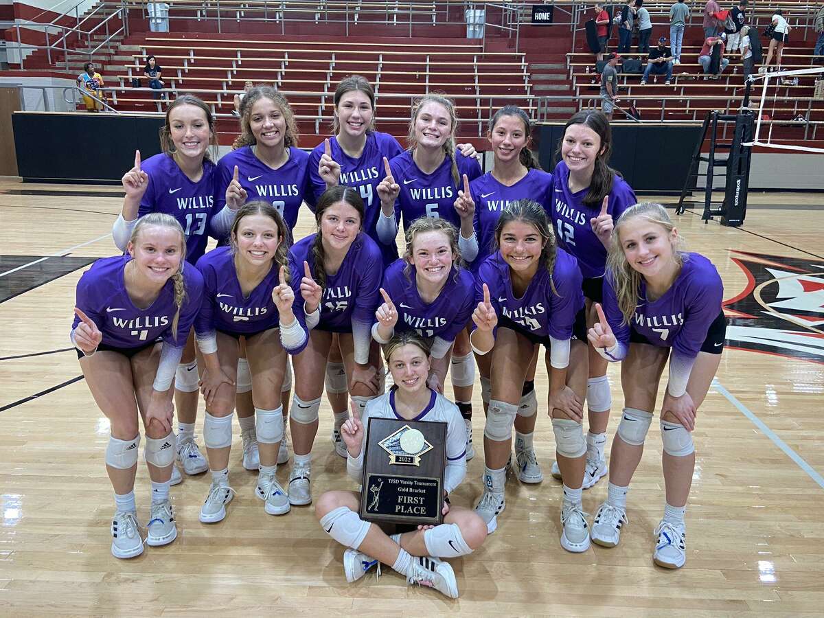 The Willis Wildkats volleyball team won the gold bracket championship of the Tyler ISD Tournament August 13, 2022 in Tyler.