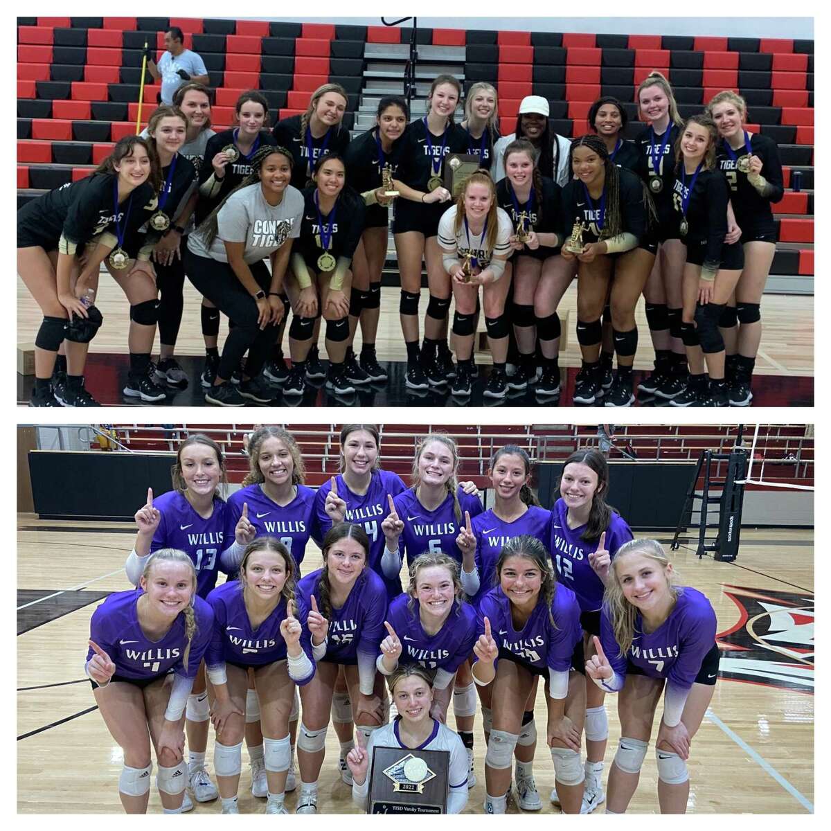Conroe and Willis volleyball each won tournament championships on Saturday August 13, 2022.