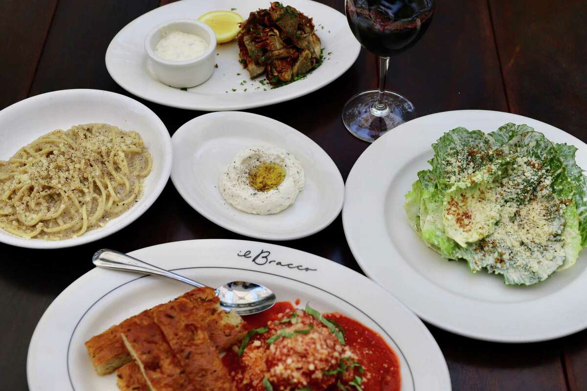 Assorted dishes at Il Bracco, a new Italian restaurant at 1705 Post Oak at San Felipe.