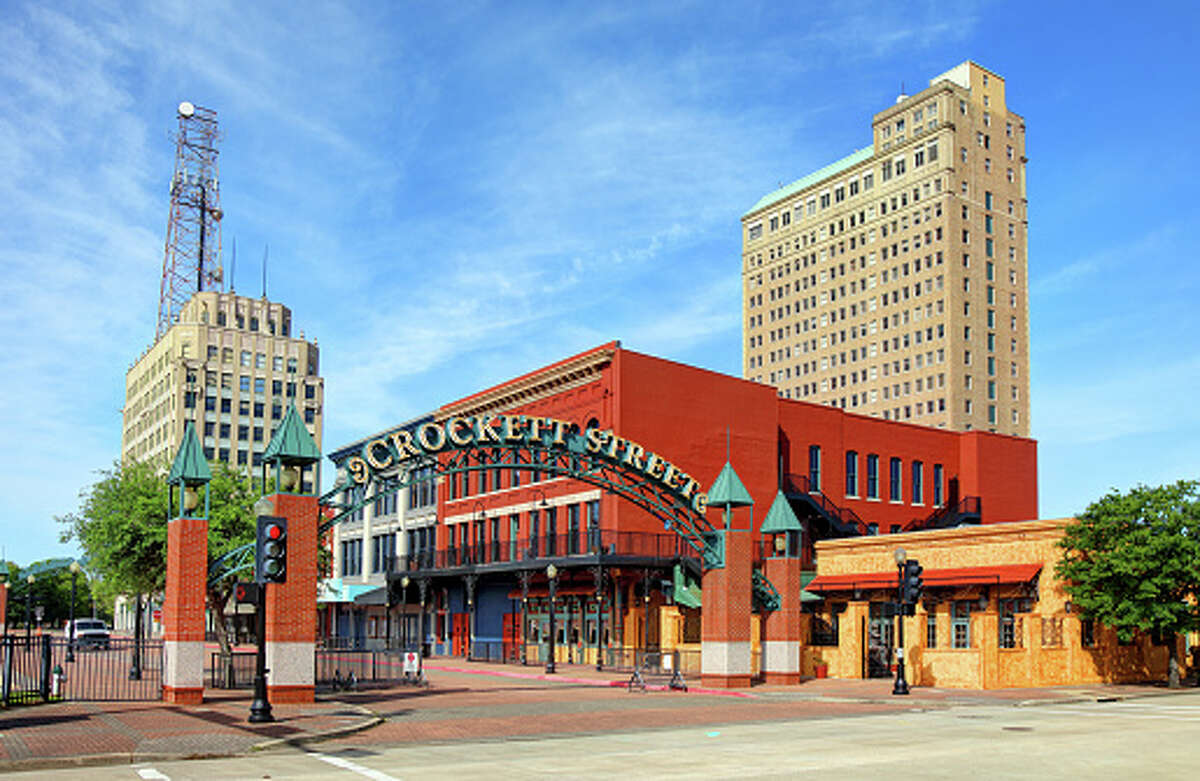 The Crockett Street Dining and Entertainment Complex is located in Downtown Beaumont, Texas. It consists of five restored buildings built at the turn of the 20th century.