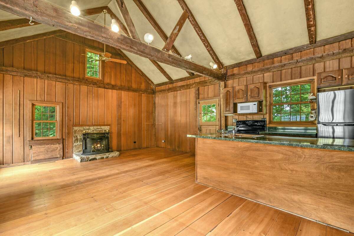 Inside the one-bedroom cottage at the home on 1287 Rock Rimmon Road in Stamford, Conn., which was previously owned by the "King of Swing," Benny Goodman.