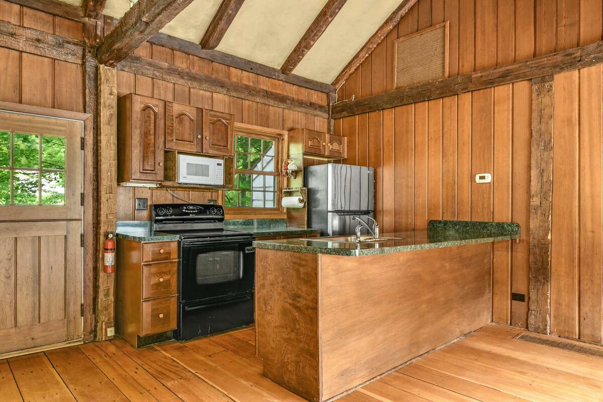 Inside the one-bedroom cottage at the home on 1287 Rock Rimmon Road in Stamford, Conn., which was previously owned by the "King of Swing," Benny Goodman.