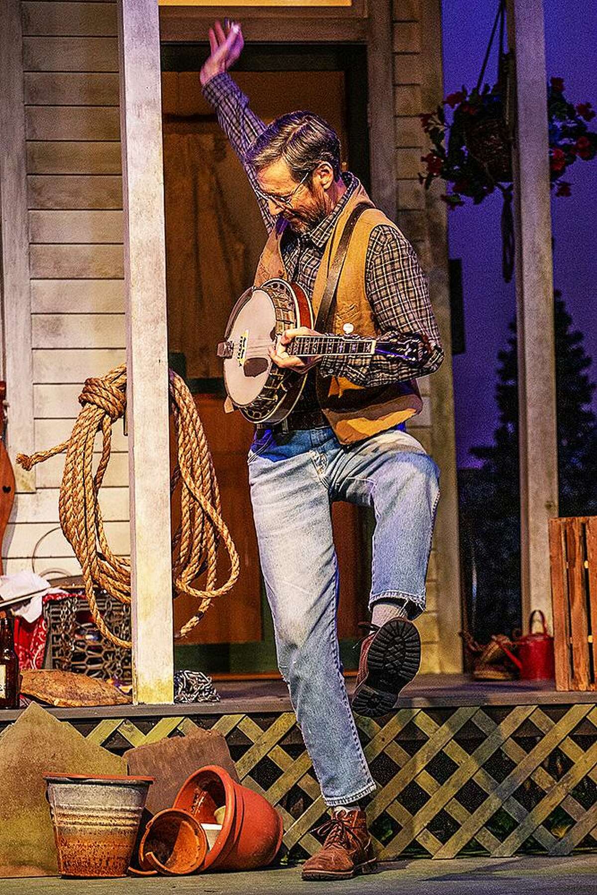 Ivoryton Playhouse’s in Essex is presenting “Ring of Fire The Music of Johnny Cash” through Sept. 11. David Lutken is shown here.