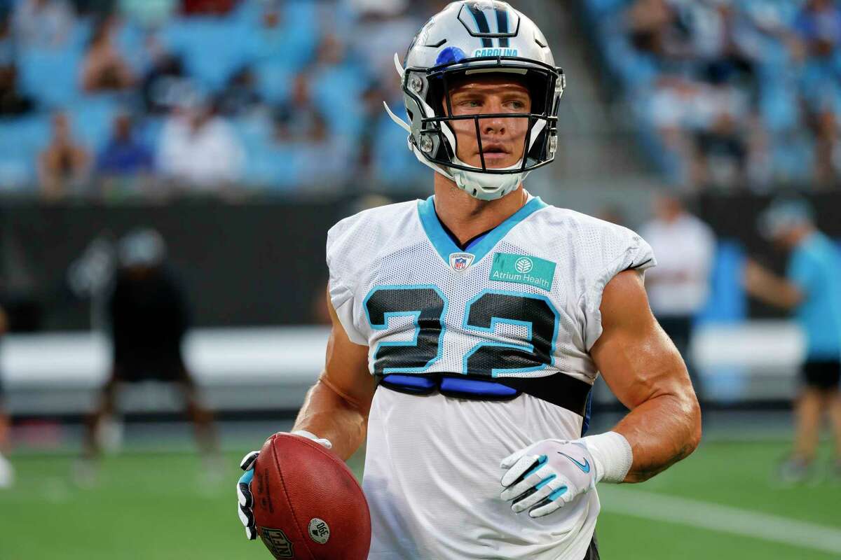 Christian McCaffrey helps grant the wish of a young Panthers fan