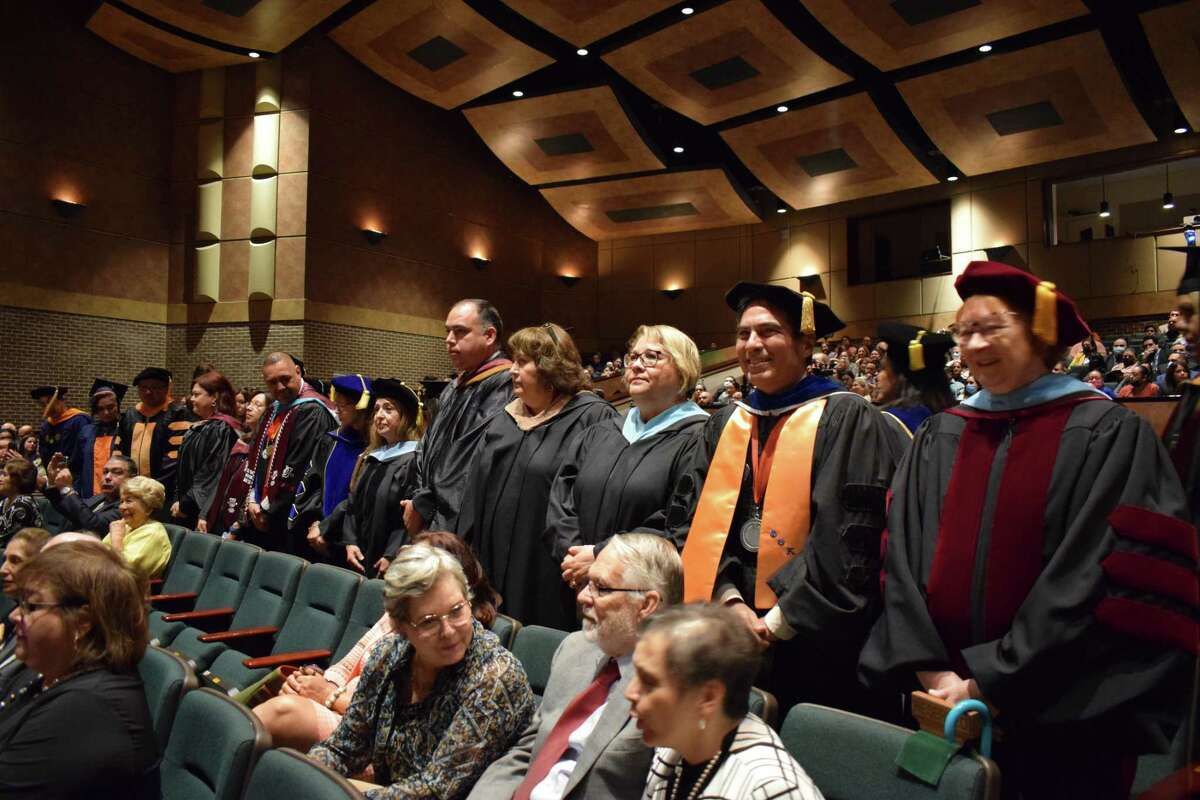 Laredo College celebrated the investiture of its eighth president, Dr. Minita Ramirez, during a ceremony Monday as city leaders gathered to welcome her — the first female to head the institution in its 75 years.