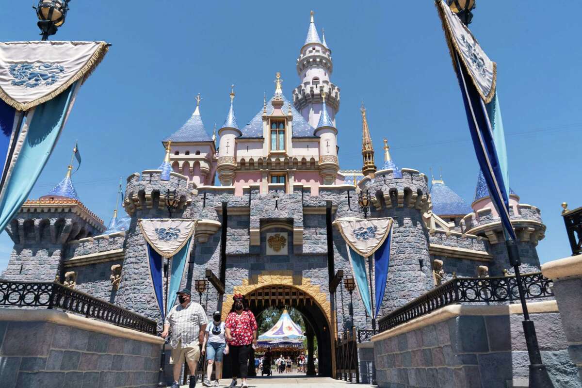 Sleeping Beauty Castle at the Disneyland theme park in Anaheim, California.