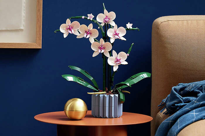 Add flowers to your home minus the fuss with the LEGO Orchid Plant Décor set