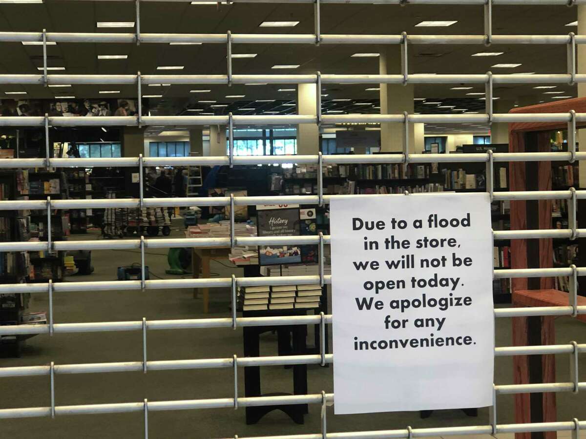 The Barnes & Noble store at Colonie Center is closed after flooding.