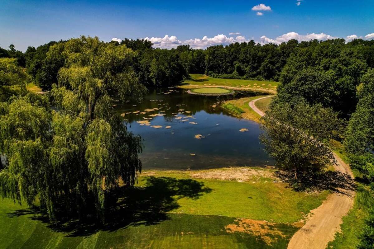 An aerial view of the Olde Post Road Golf Club in East Greenbush.