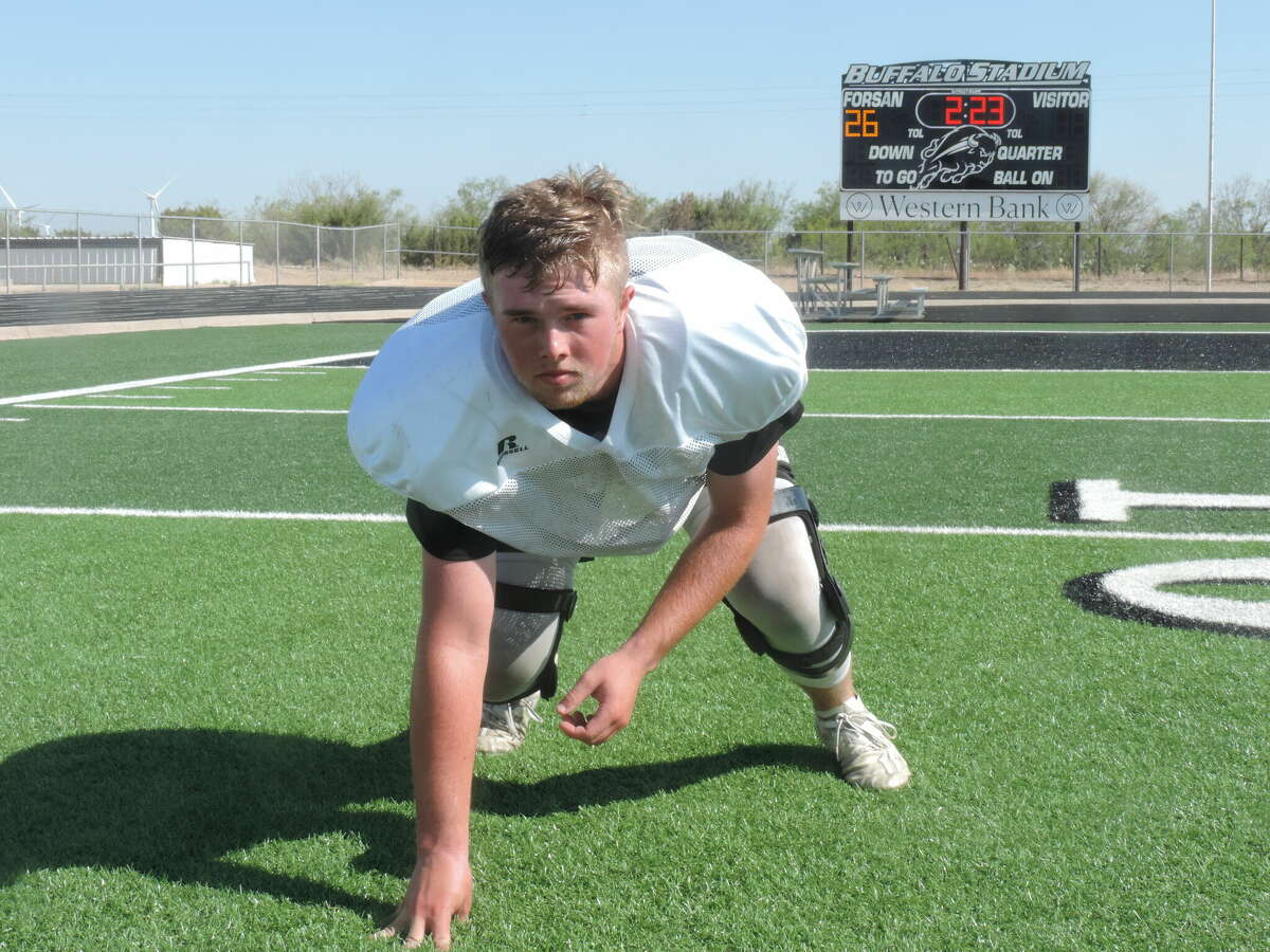 Forsan senior Nolan Park is expected to open holes for the Buffalo run game this season as the team's pulling guard. 