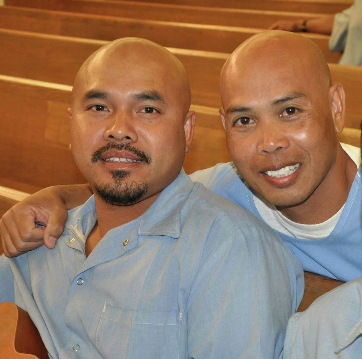 Phoeun You (right) has changed his life in the quarter century he has spent in prison for a fatal shooting, becoming a mentor and role model to people including Chanthon Bun (left). You was granted parole last year and turned over to ICE. Supporters, including officials in Oakland, are calling for Gov. Gavin Newsom to pardon You to prevent his deportation. But time is running out.