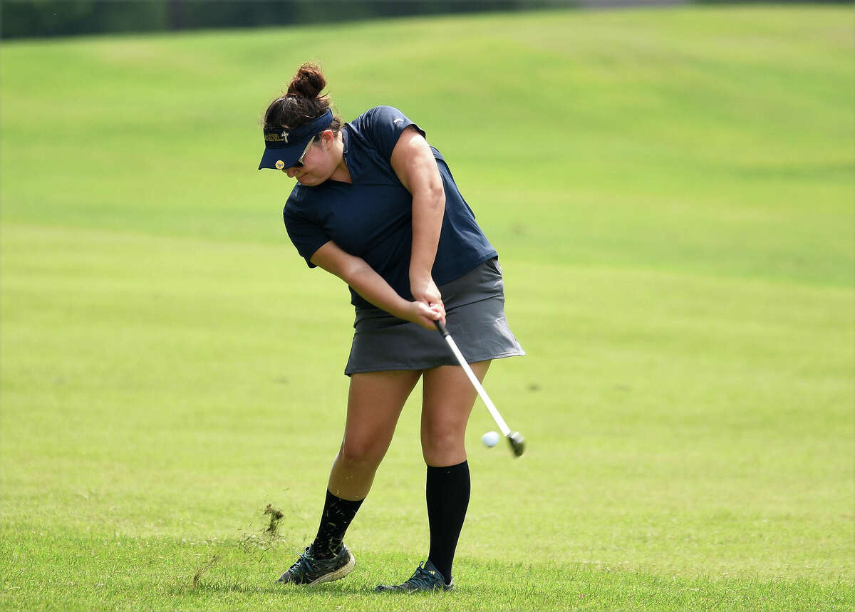 Father McGivney's Paige Yasitis shot a 52 in Wednesday's triangular match at Spencer T. Olin Golf Course.