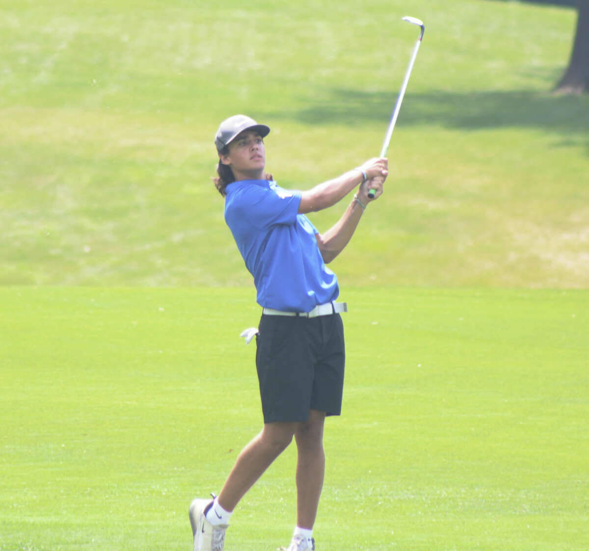 Michael Wilson of Marquette Catholic shot 19-over 91 at the Redbird Tee-Off Classic on Tuesday. 