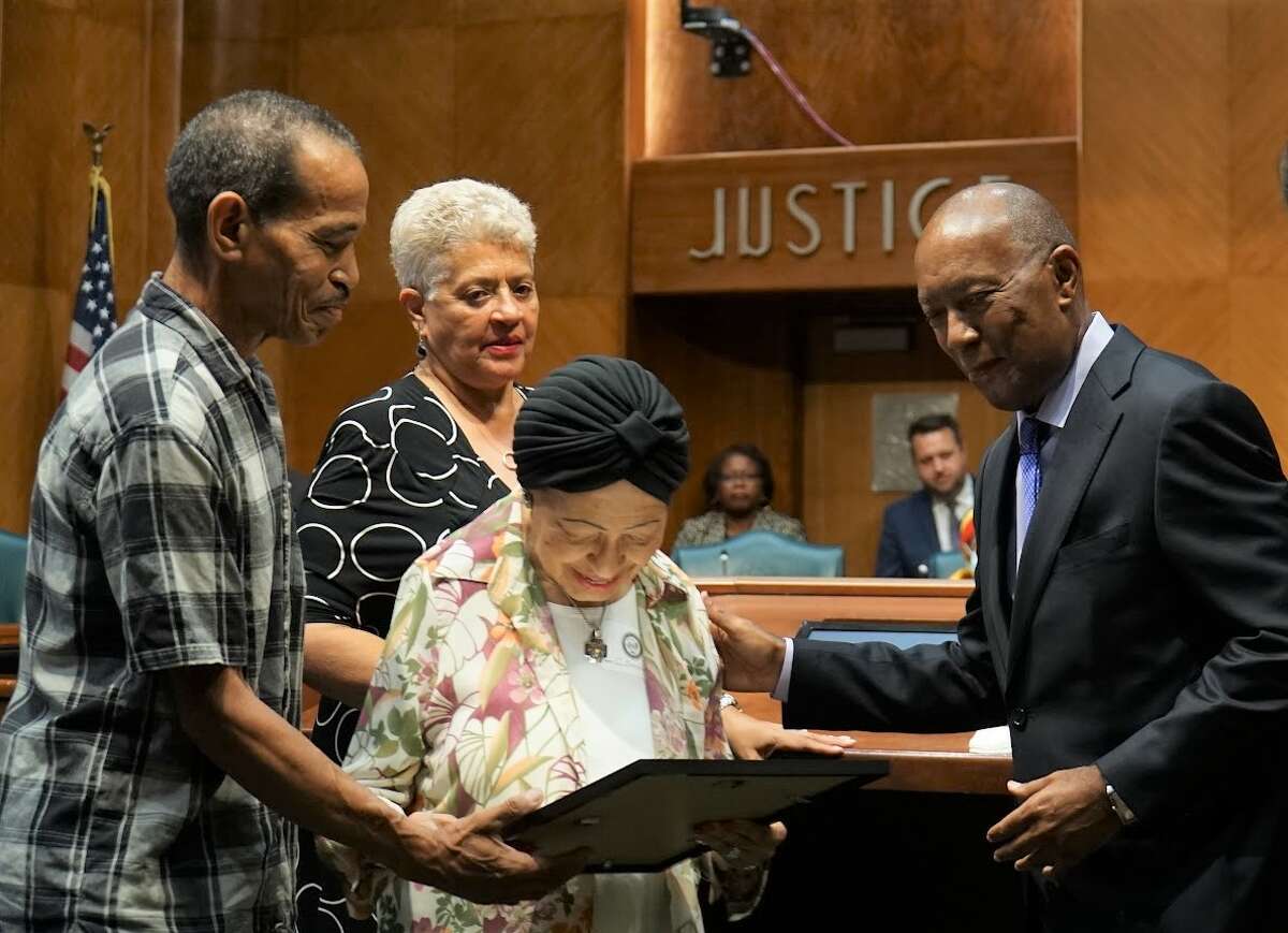 Clarice Freeman, the wife of late great TSU debate coach Dr. Thomas Freeman, celebrated her 102nd birthday at City Hall. 
