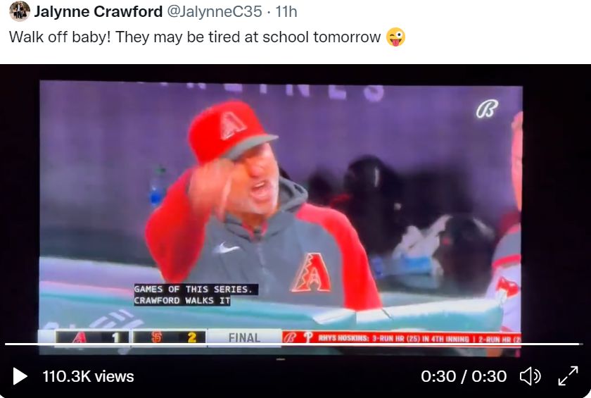 Brandon Crawford's kids have adorable reaction to their dad's game winning  walk off homerun