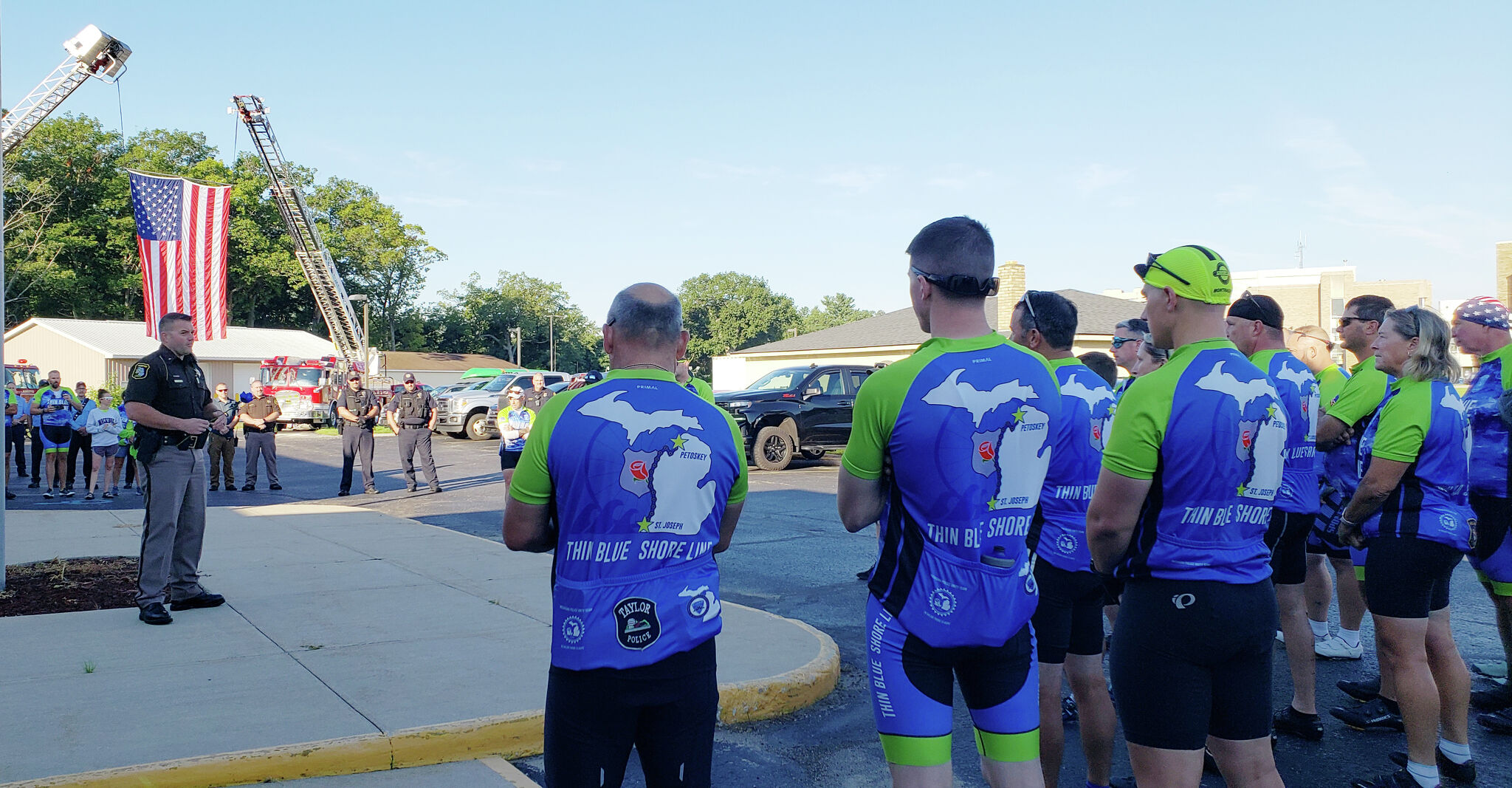 Cyclists honor fallen officers, ride 375 miles with stop in Manistee