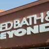 FILE - A Bed Bath & Beyond sign is shown in Mountain View, Calif., May 9, 2012. Shares in Bed Bath & Beyond jumped 22% to more than $25 per share Wednesday, Aug. 17, 2022, on huge trading volumes, and the mall-based home goods retailer’s stock has nearly quintupled in a little more than two weeks. If the price holds until the market closes, it will be the fourth straight day it has gained more than 20%.